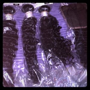 Bundles 18,20,22in  with closure.  Unice hair